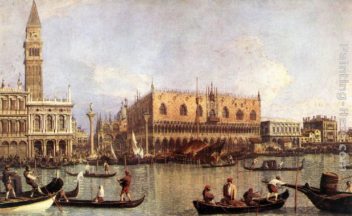 Palazzo Ducale and the Piazza di San Marco painting - Canaletto Palazzo Ducale and the Piazza di San Marco art painting